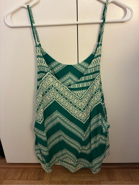 Sugarlips Tops - Sugarlips Green Asymmetrical Camisole Tank Top